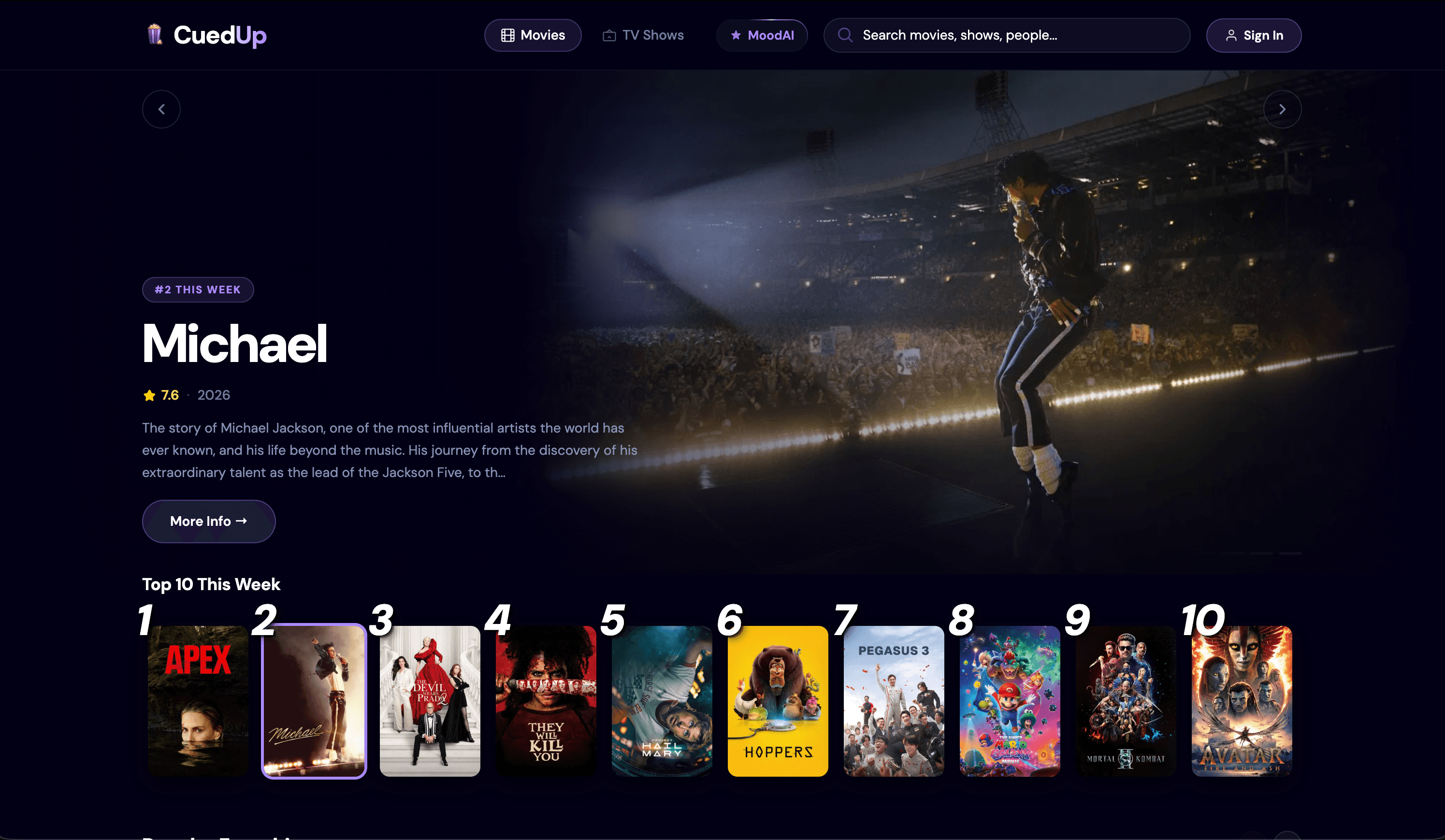 CuedUp - Your Movies Hub
